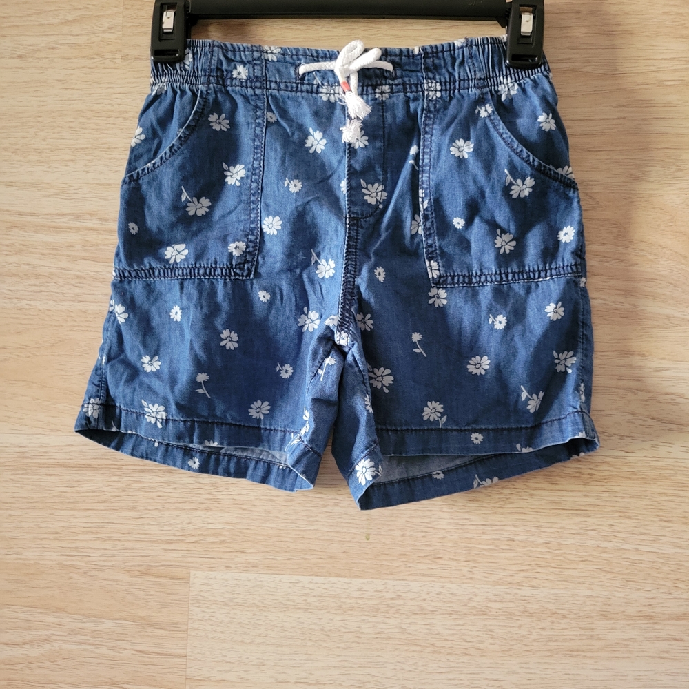 Kids Blue Floral Shorts